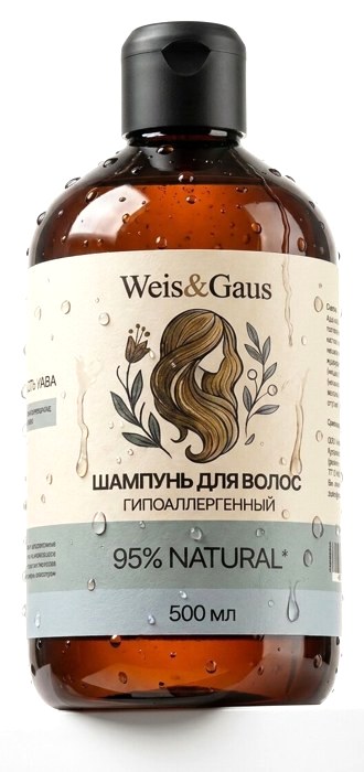 Гипоаллергенный шампунь WEIS & GAUS «Мёд с молочком»